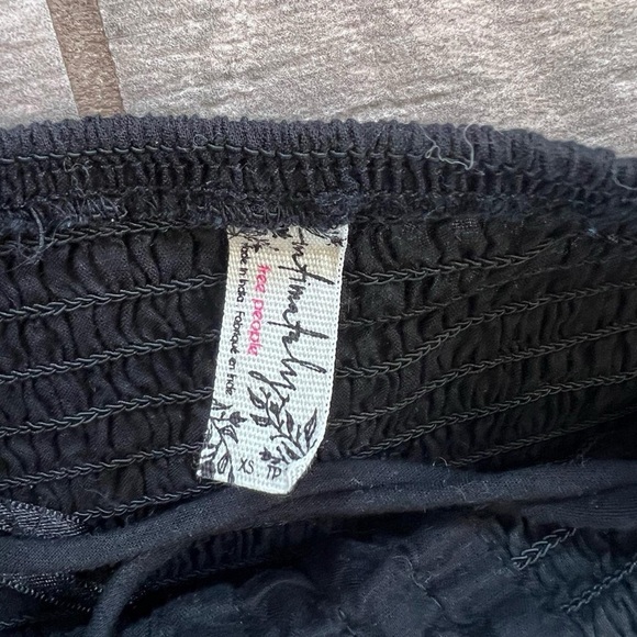 Free people black halter tie mini dress! - Picture 5 of 9